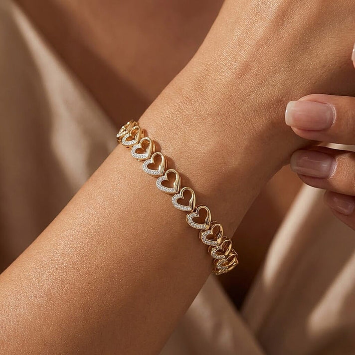 Mega Closeout Deal-  White Diamond Tennis Bracelet (Size - 7.5) with GB Lock Box 8480209 2