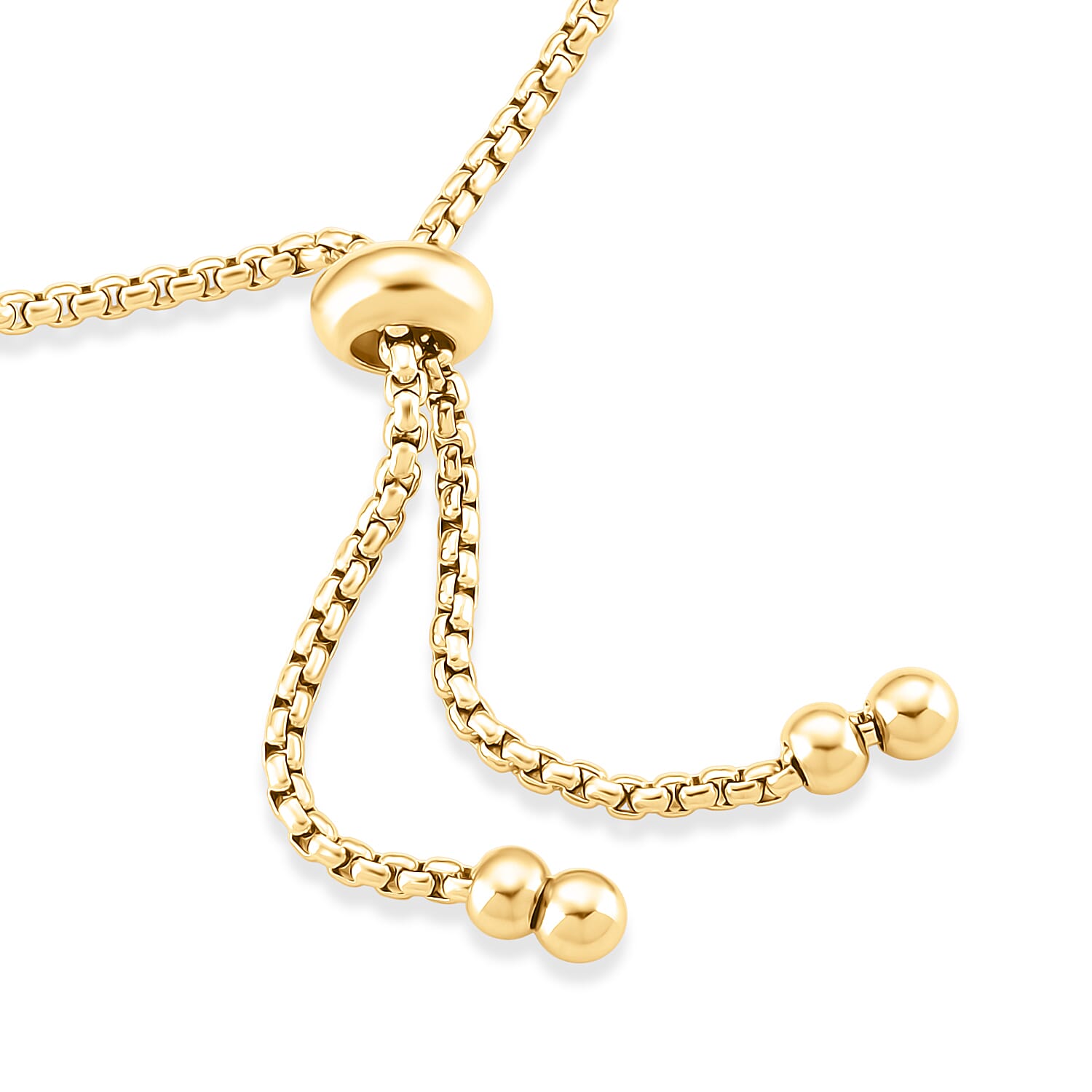 Byzantine Chain Adjustable Bracelet in Yellow Gold Tone (Up to 9.5 Inch) 8481391 6