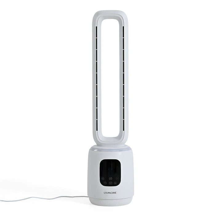 LIVMORE 2-in-1 Bladeless Fan and Air Purifier with LED Light Feature 8482518 1