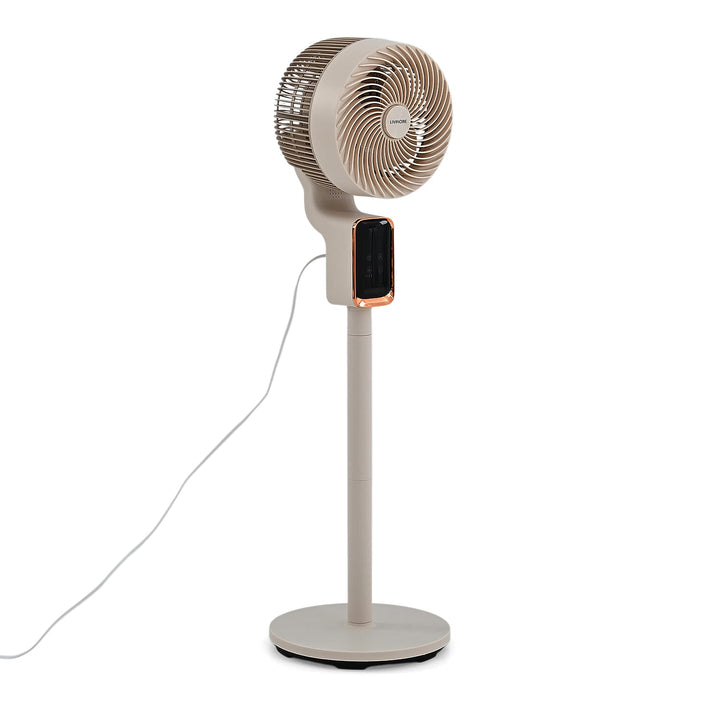 LIVMORE 2-in-1 Smart Convertible 3D Air Circulator Fan - Stand &amp; Table Configuration, Premium 8 Wind Speeds with Timer Function, Remote Control 50W With 1 Year Warranty 8482524 1