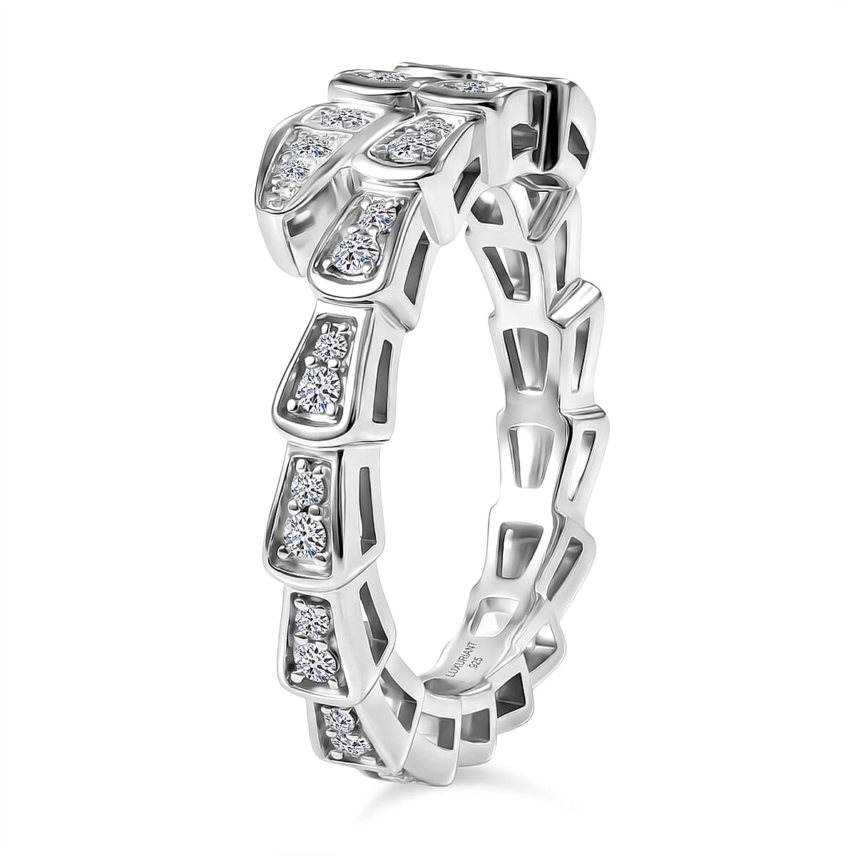 EverTrue 7.8 Ct. White Cubic Zirconia Full Eternity Spinner Band Ring For Men and Women in Yellow Gold Plating V32520252 4