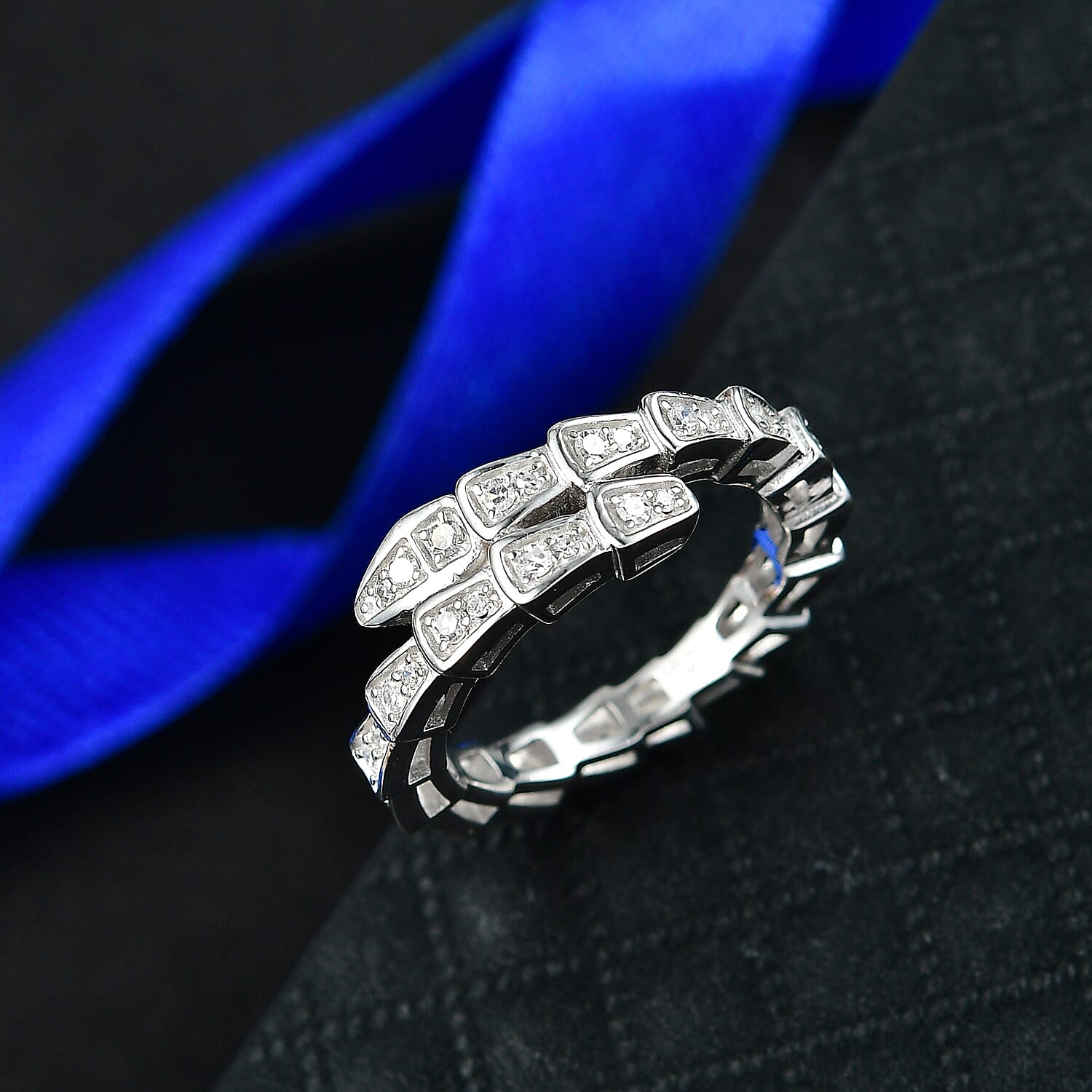 EverTrue 7.8 Ct. White Cubic Zirconia Full Eternity Spinner Band Ring For Men and Women in Yellow Gold Plating V32527548 3