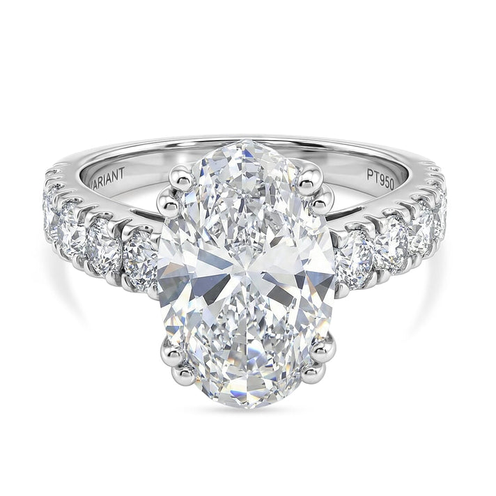 LUXURIANT 5 Ct. Lab Grown Diamond Solitaire Ring in 950 Platinum IGI Certified (VS-E-F) 8500886 1