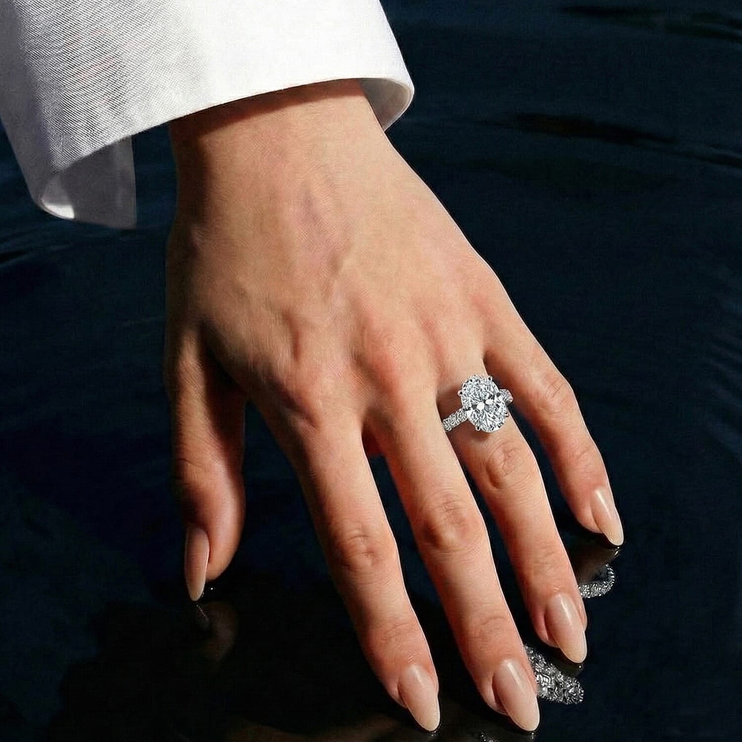 LUXURIANT 5 Ct. Lab Grown Diamond Solitaire Ring in 950 Platinum IGI Certified (VS-E-F) 8500886 6