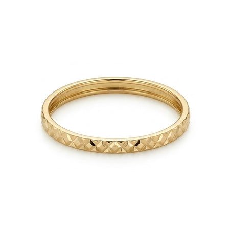 Maestro Collection - 9K Yellow Gold Diamond Cut Band Ring 8502409 1