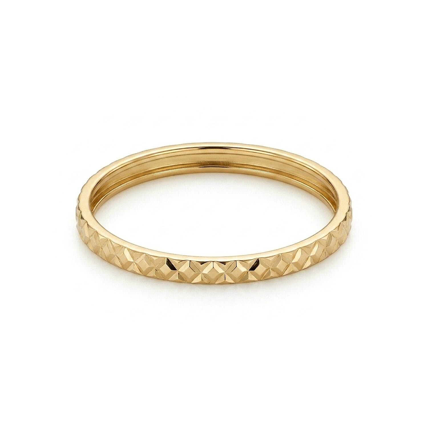 Maestro Collection - 9K Yellow Gold Diamond Cut Band Ring 8502410 0