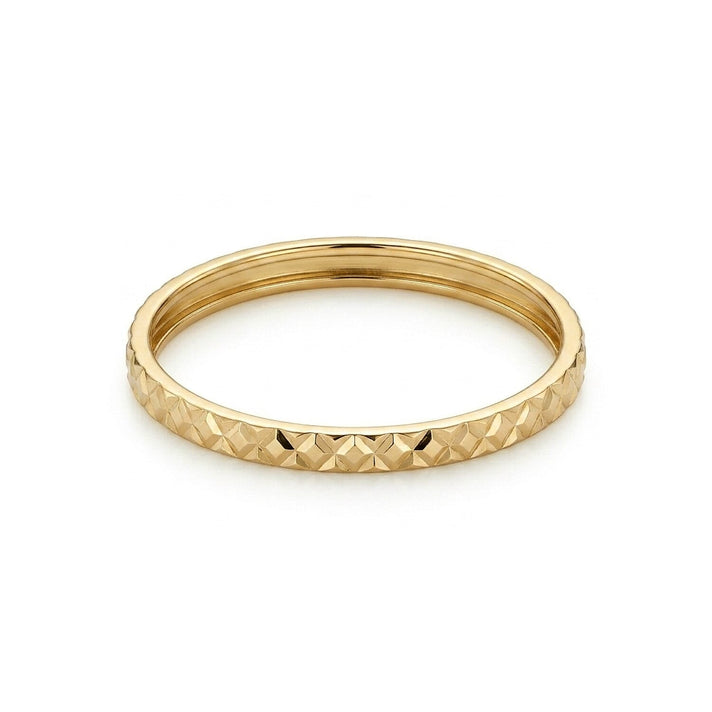 Maestro Collection - 9K Yellow Gold Diamond Cut Band Ring 8502411 1