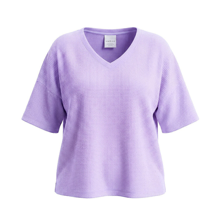 Ladies V-Neck Batwing Light Knitted Top 8504298 1
