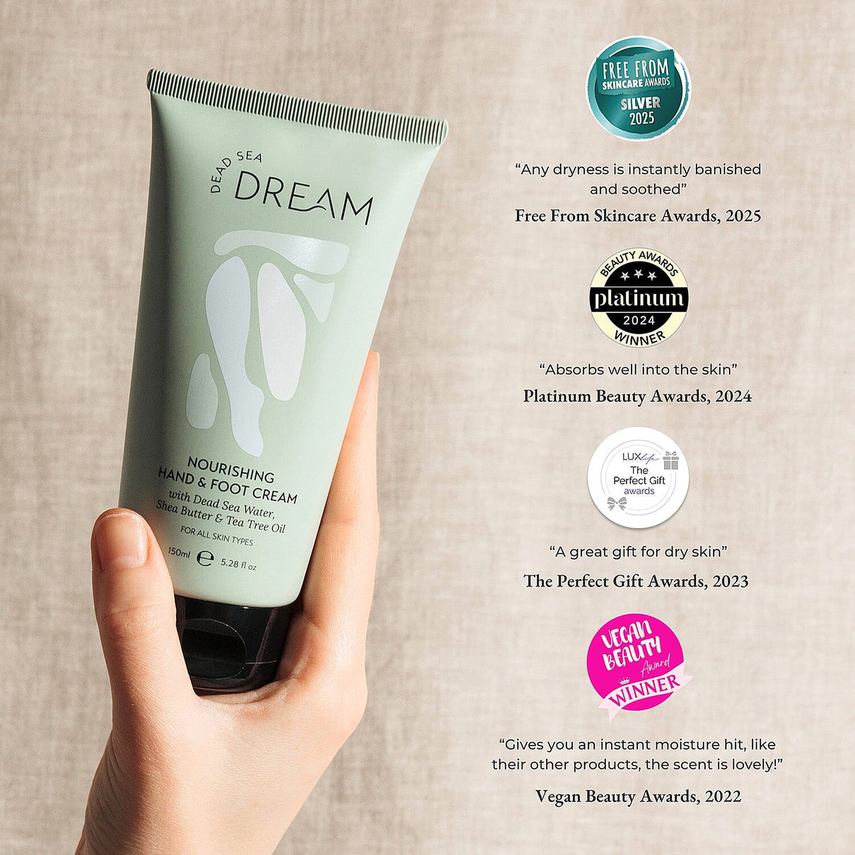 Gala Offer Only- Dead Sea Dream Hand &amp; Foot Cream Duo Bundle (150ml - 50ml) 8509507 3