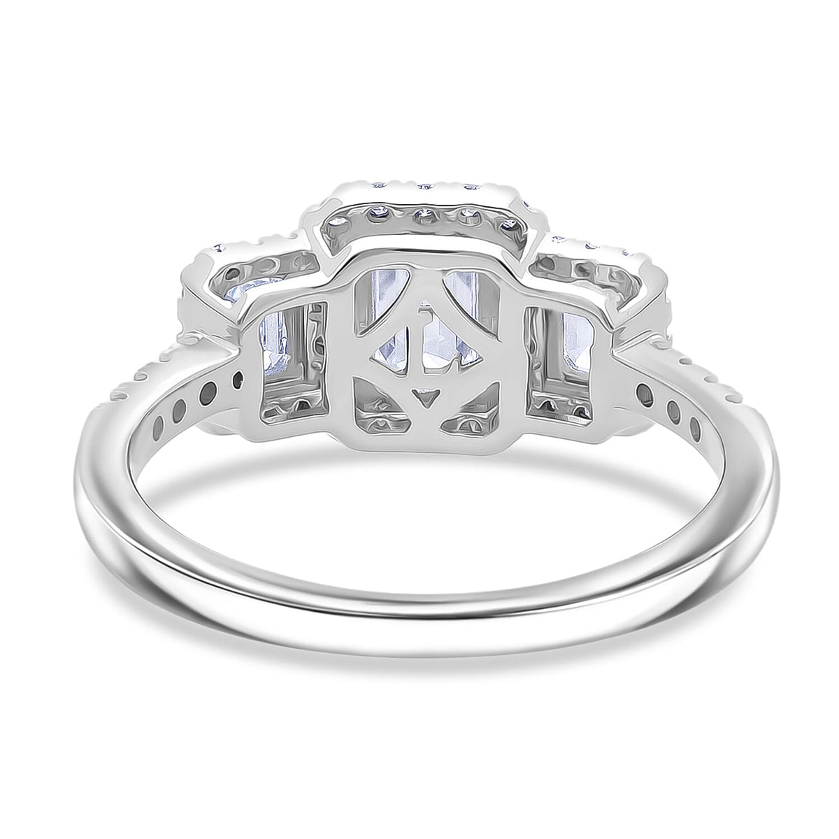 LUXURIANT 1.5 Ct. Lab Grown Diamond Engagement Ring in Rhodium Overlay Sterling Silver (SI-GH) 8509644 5