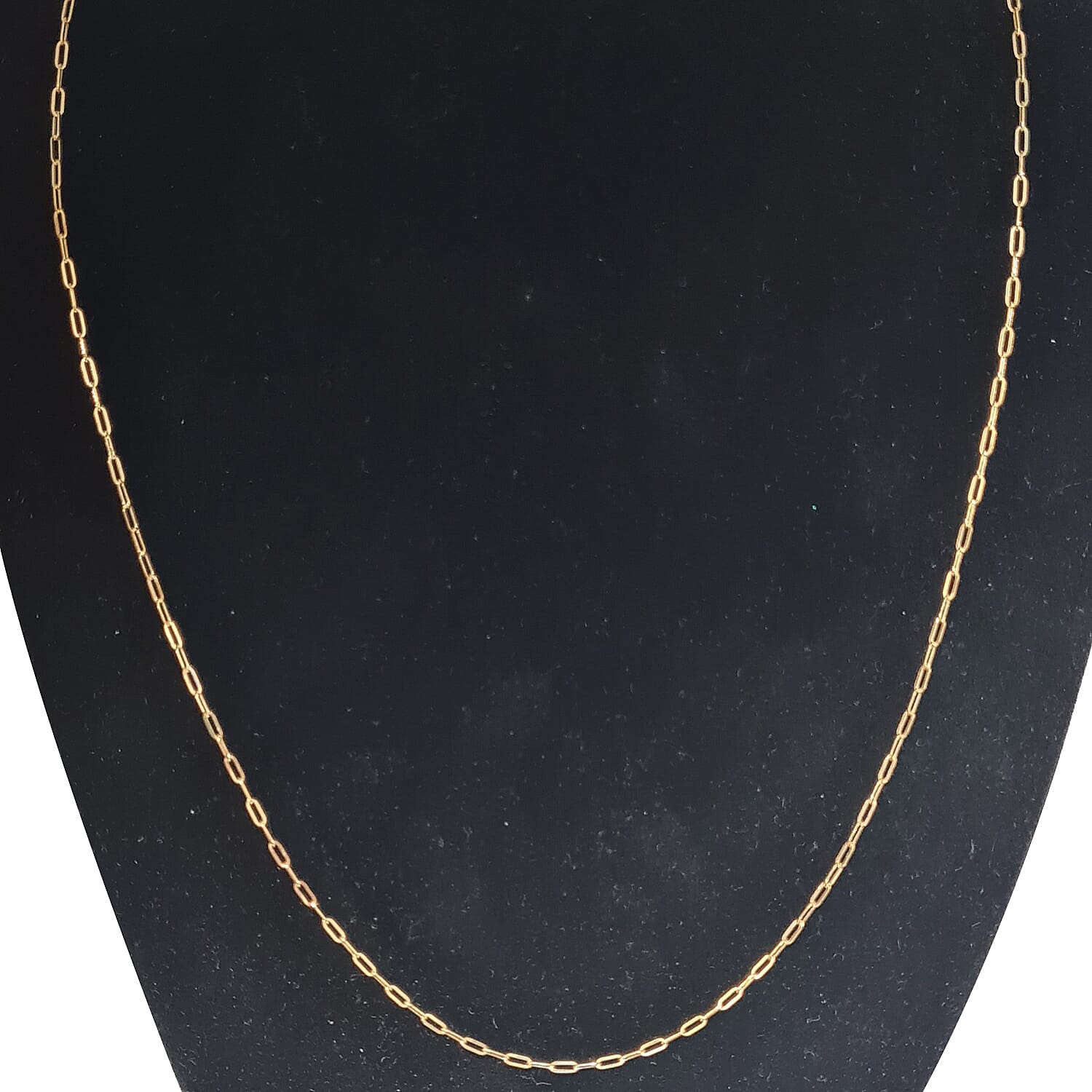 9K Yellow Gold 1.2MM Paperclip Necklace with Spring Ring Clasp 24 Inch V32516347 0
