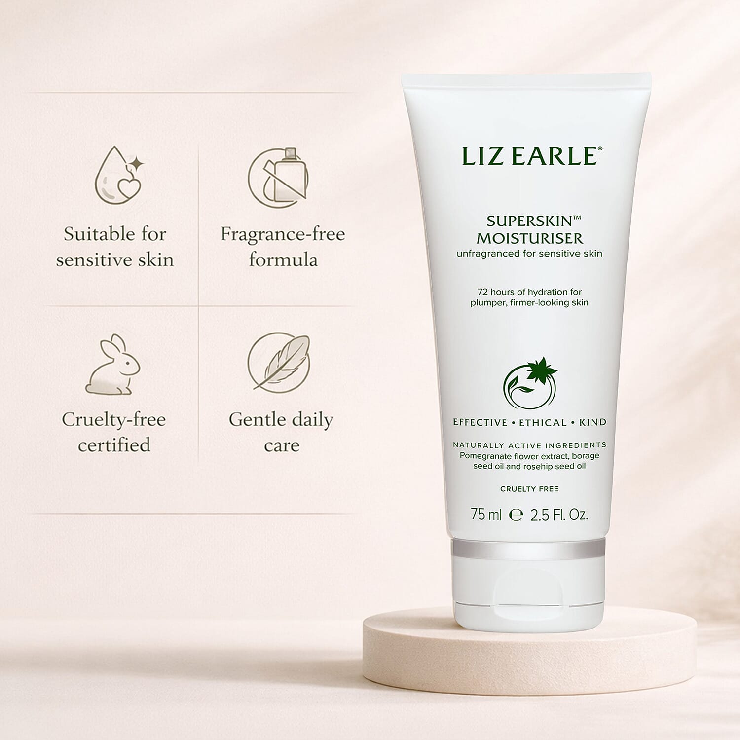 Liz Earle Moisturiser Superskin - 75ml 8526186 1