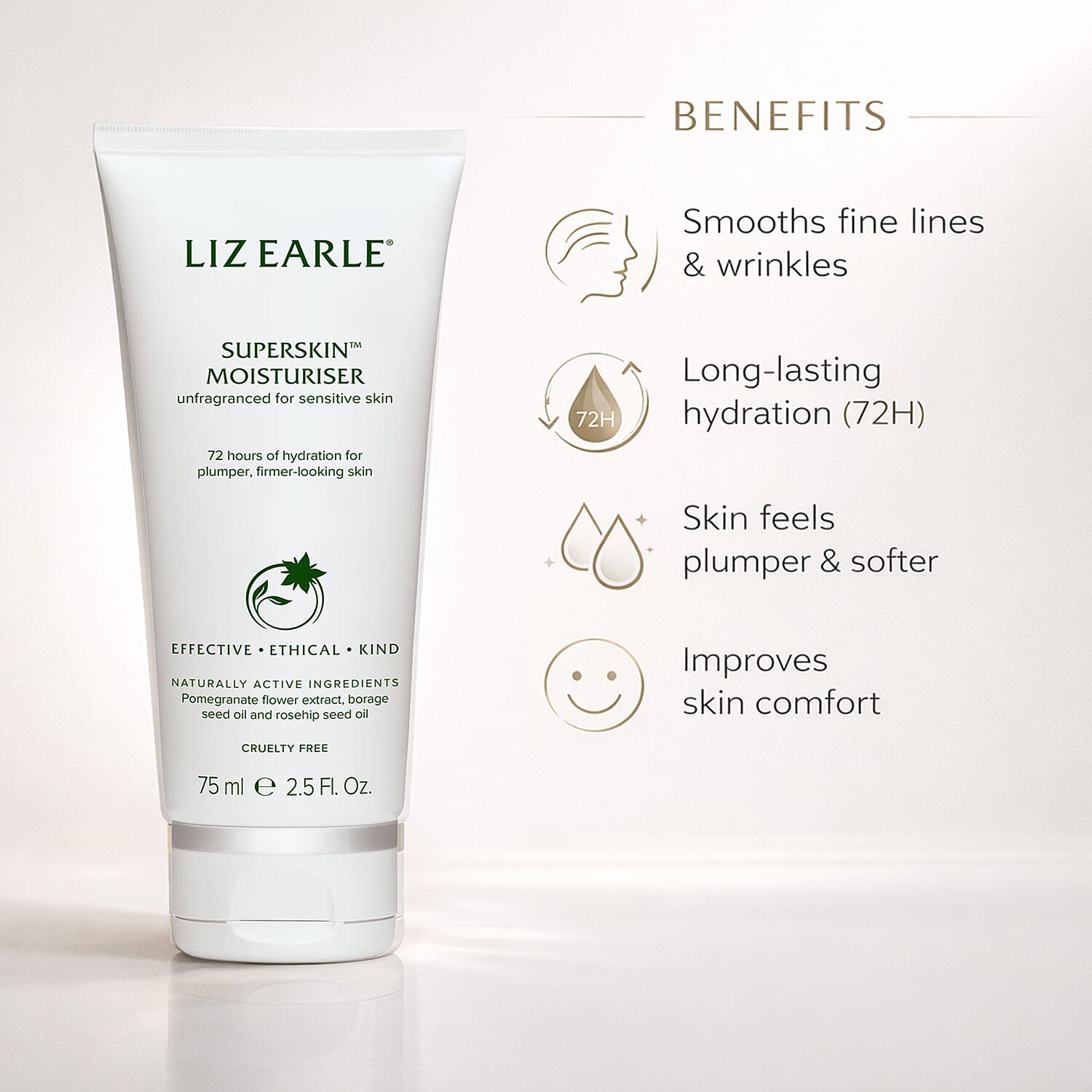 Liz Earle Moisturiser Superskin - 75ml 8526186 3