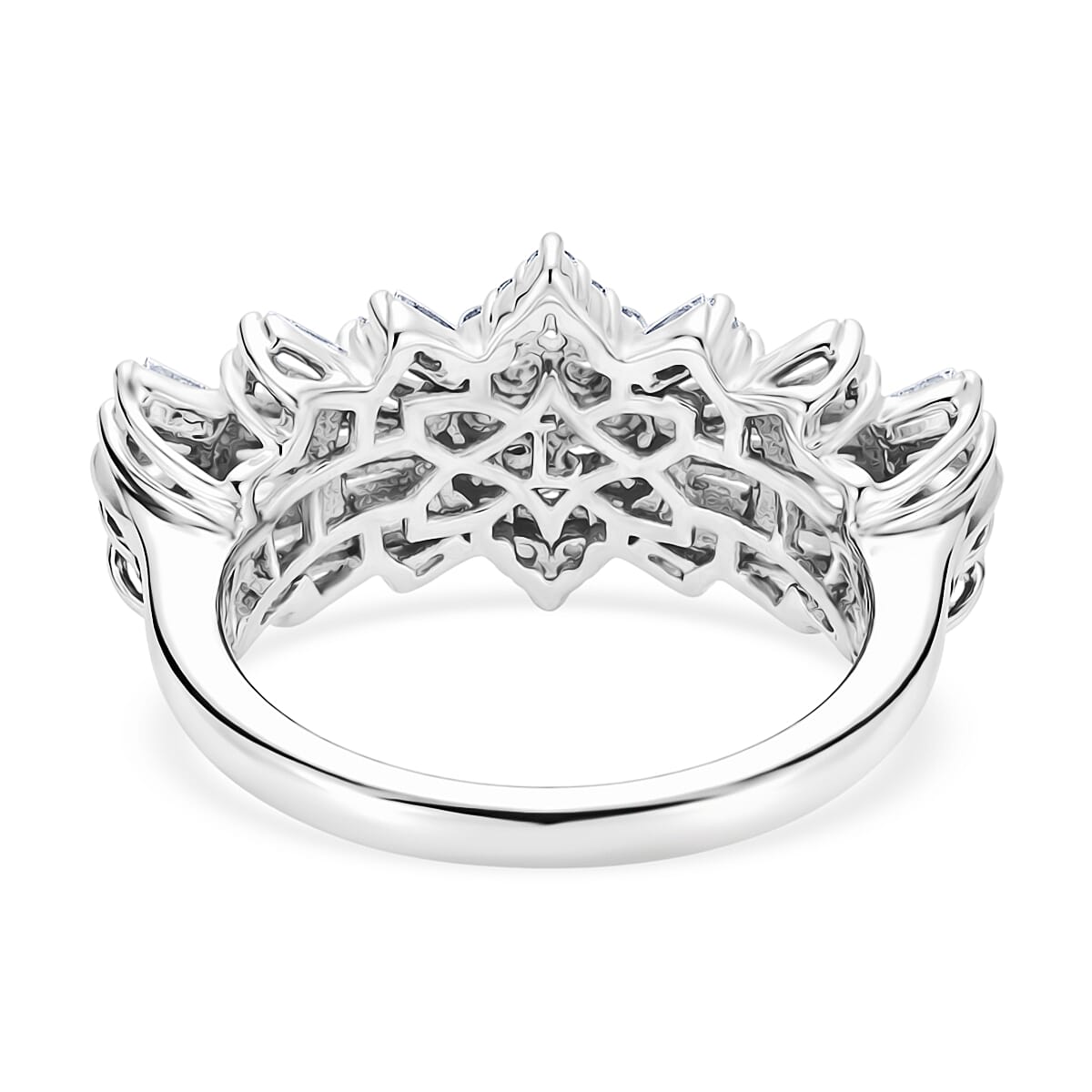 LUXURIANT Lab Grown Diamond Ring in Sterling Silver (SI-GH) 8551262 5