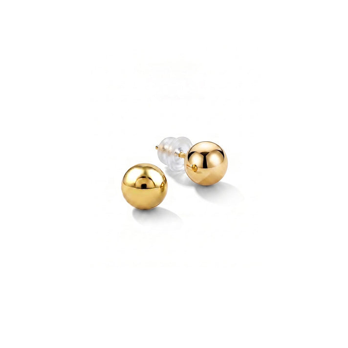 9K Yellow Gold 3MM Ball Stud Earrings 8556615 1