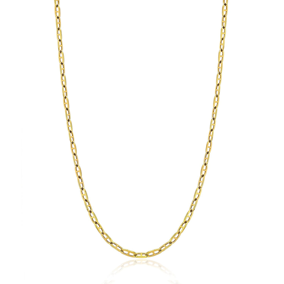 9K Yellow Gold HYBRID Belcher  Necklace (Size - 20) with Lobster Clasp 8560447 0