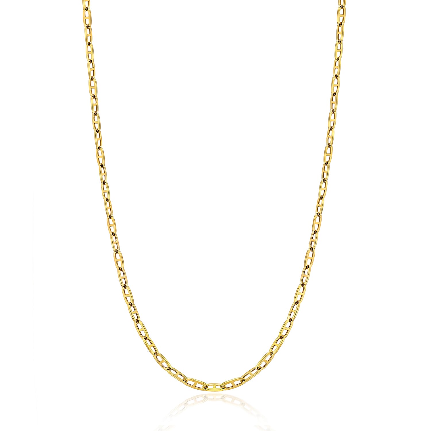 9K Yellow Gold HYBRID Belcher  Necklace (Size - 20) with Lobster Clasp 8560447 0