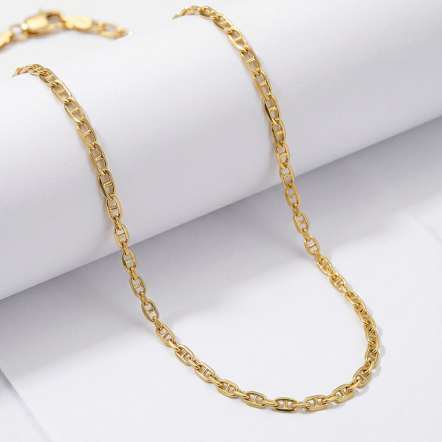 9K Yellow Gold HYBRID Belcher  Necklace (Size - 20) with Lobster Clasp 8560447 6