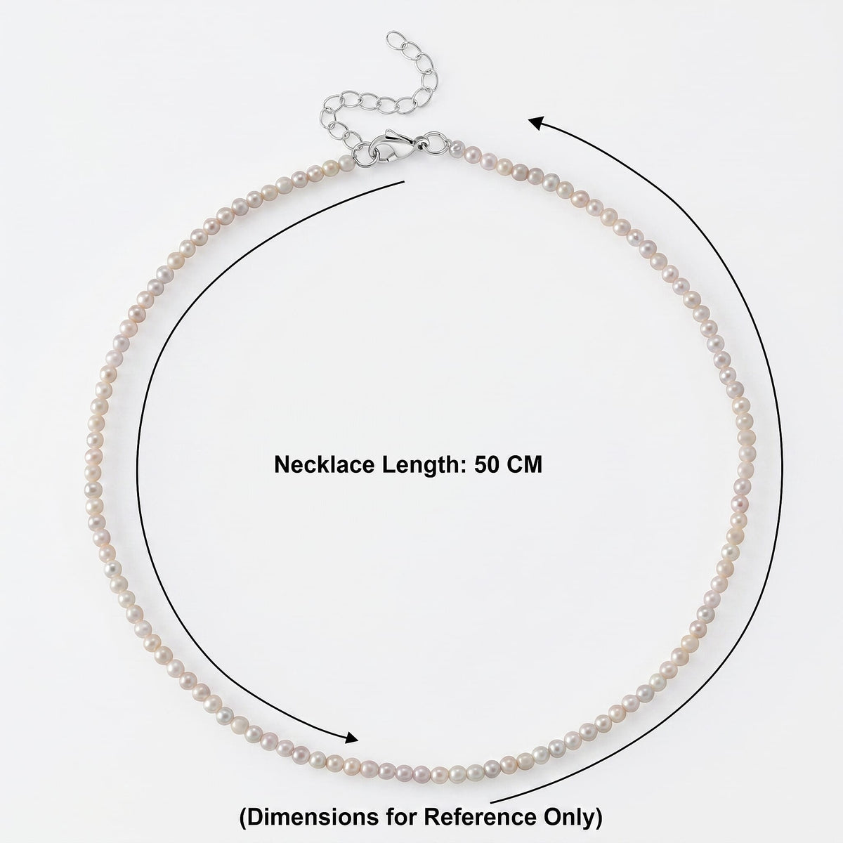 White Freshwater Pearl (4MM-5MM) Adjustable Necklace with Lobster Clasp (Size - 18-2 Ext) 57.00 Ct. 8579342 6