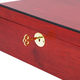 Luxurious Wooden Jewellery Box with Key Lock & Inside Mirror (Size 28x19x10cm) - Dark Brown