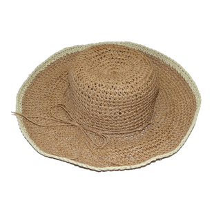 Handmade Summer Hat in Brown (Size 54x40cm)