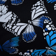 Butterfly Pattern Sarong (Size:160x105Cm) - Black, Blue and White