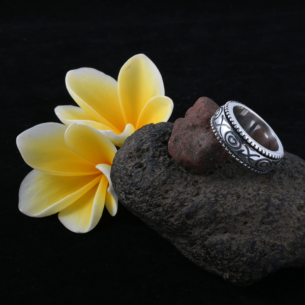 Royal Bali Collection Sterling Silver Band Ring, Silver wt 12.00 Gms.