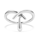 LucyQ Kiss Collection - Rhodium Overlay Sterling Silver Ring