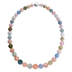 Multi Beryl Beads Necklace (Size - 20) With Magnetic Lock in Rhodium Overlay Sterling Silver 530.00 