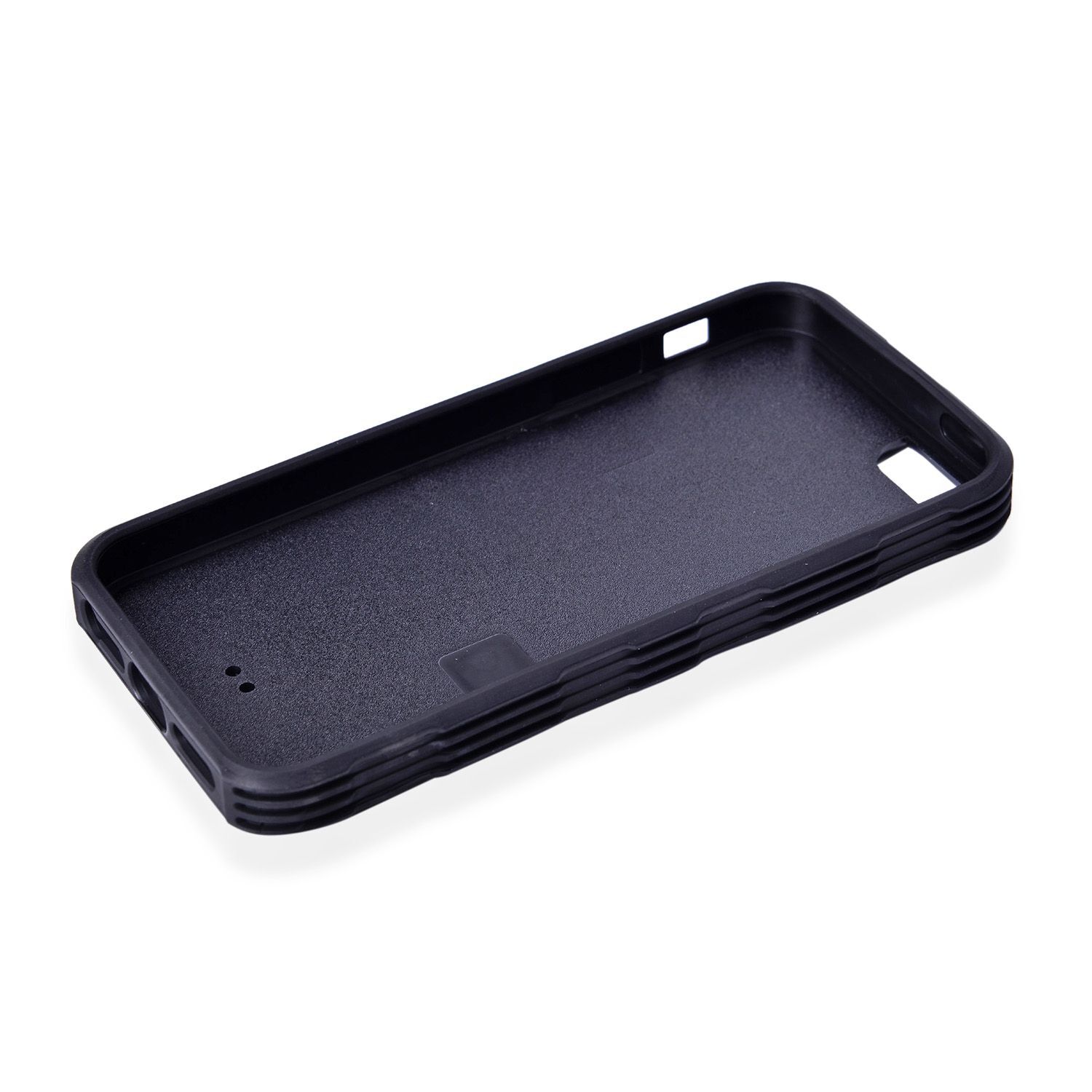 Antigravity iPHONE 5S Phone Cover Black with Logo Hole and Toughened Membrane (Size 10x6 Cm)