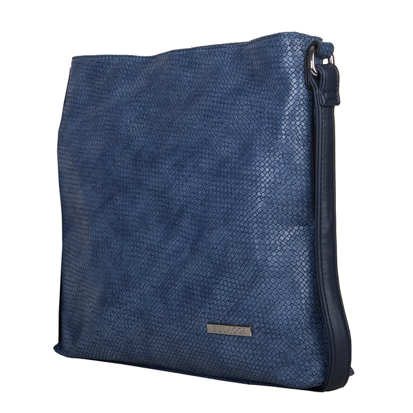Bulaggi Collection - Mila Crossbody Bag with Adjustable Shoulder Strap (Size 29x27x04cm) - Blue