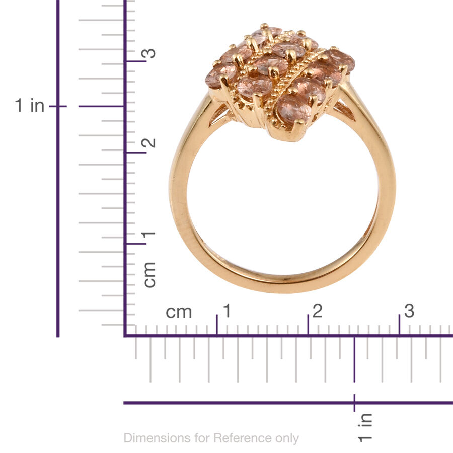 Jenipapo Andalusite (Ovl) Ring in 14K Gold Overlay Sterling Silver 2.250 Ct.