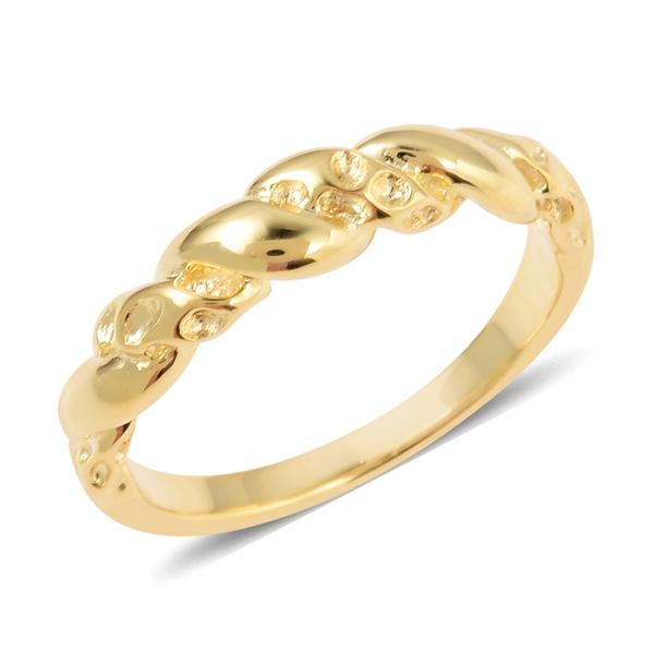 RACHEL GALLEY  Twisted Ring in Gold Plated Sterling Silver