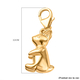 Yellow Gold Overlay Sterling Silver Bunny Charm