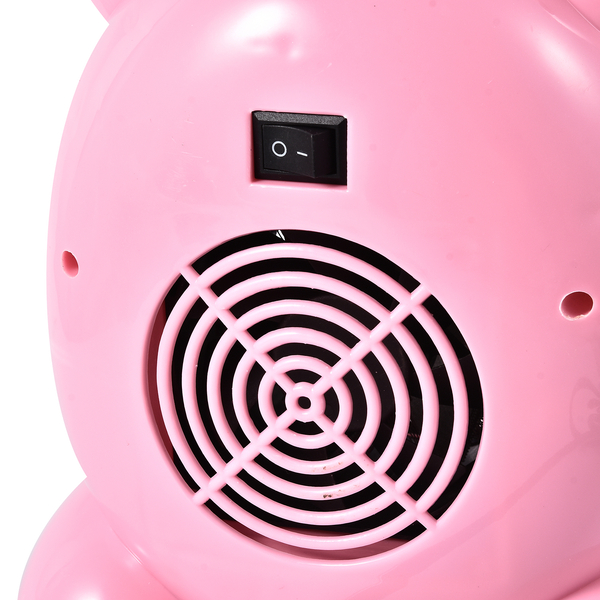 Cute Portable Pink Bear Heater Fan - 360W - 19cm High