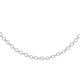 Sterling Silver Rolo Chain (Size 18) with Spring Ring Clasp, Silver wt 3.20 Gms