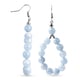 Aquamarine Beads Hook Earrings (with Push Back) 135.00 Ct.
