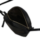 ASSOTS LONDON JANE Genuine Leather Round Croc Crossbody Bag (Size 18x10x6cm) - Black