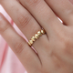 14K Gold Overlay Sterling Silver Heart Ring