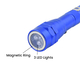 Set of 2 - 360 Degree Flexible Head 3 LED Magnetic Flashlight (Size 17x2.2 Cm) (4XLR44 Battery Included) - Blue