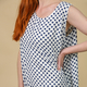 NOVA of London Polka Dot Asymmetric Hem Dress (Size up to 20) - White & Navy