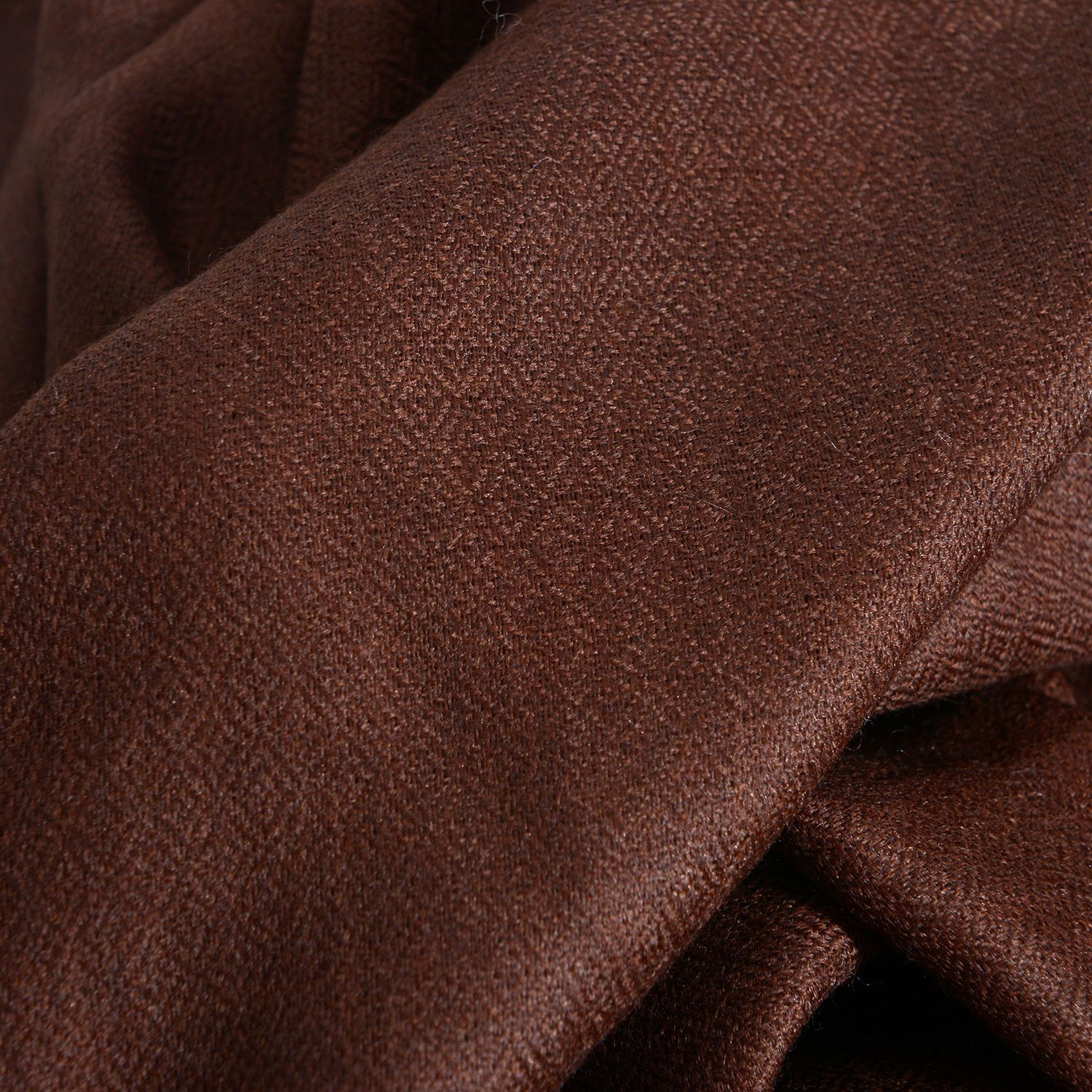 100% Cashmere Wool Brown Colour Shawl (Size 200x70 Cm)