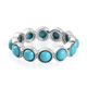 Arizona Sleeping Beauty Turquoise Ring in Platinum Overlay Sterling Silver 3.13 Ct.
