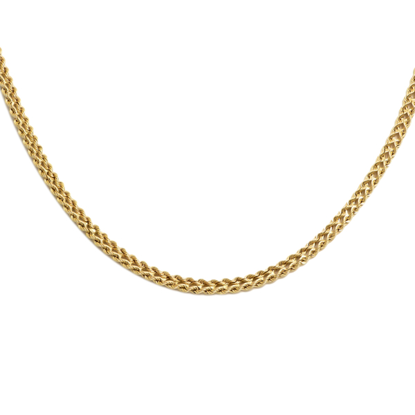 Maestro Collection- 9K Yellow Gold Rope Necklace (Size-20) with Lobster Clasp, Gold Wt. 4.70 Gms