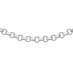 ILIANA 18K White Gold Belcher Chain with Lobster Clasp (Size - 18)