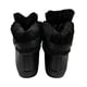 Womens Flat Faux Fur Lined Grip Sole Winter Ankle Boots (Size 3) - Black