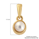 White Fresh Water Pearl Pendant in Vermeil Yellow Gold Overlay Sterling Silver