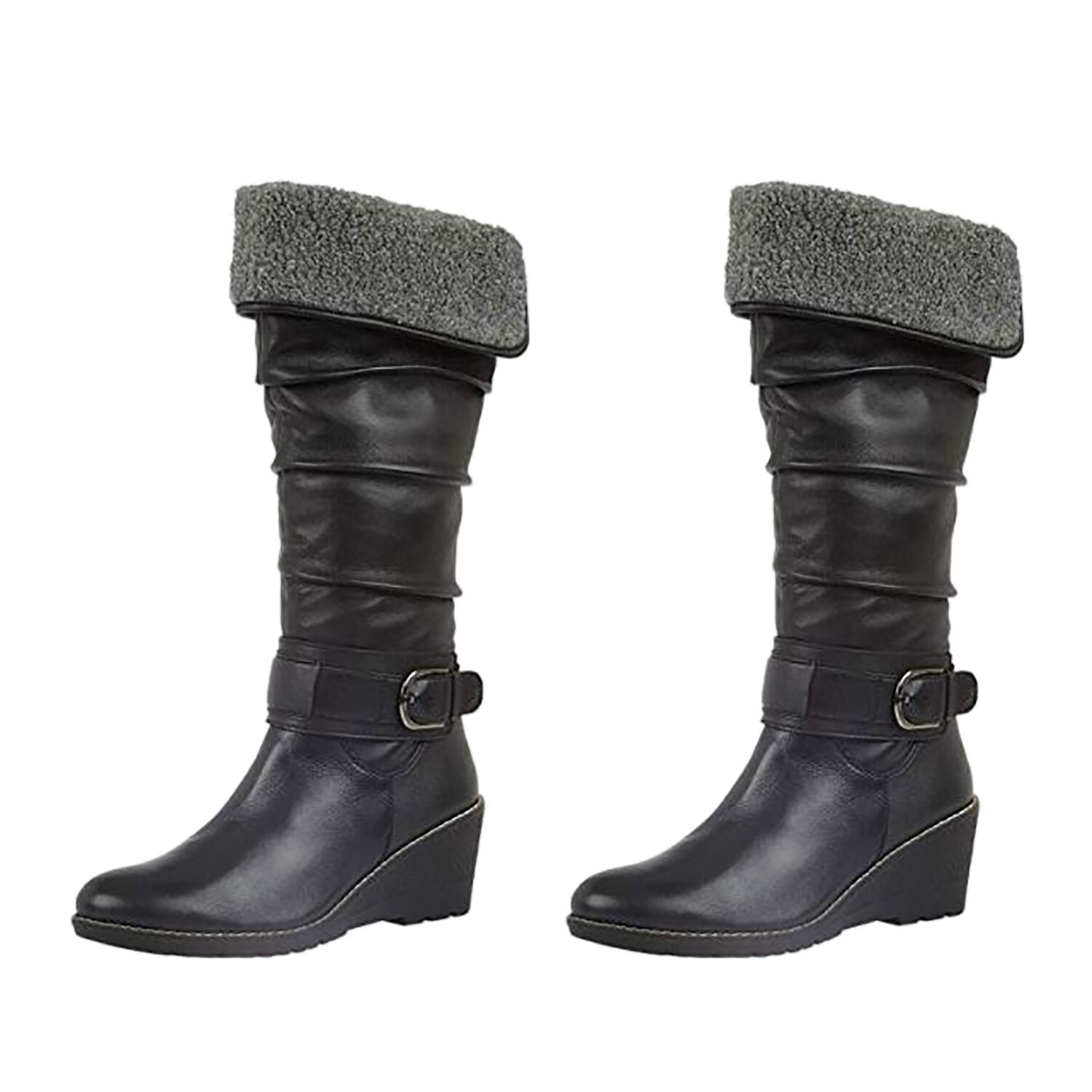 black knee high boots size 7