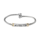 One Time Close Out Deal- Bangle (Size 7.5) in Silver Tone