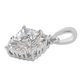 Lustro Stella Platinum Overlay Sterling Silver Pendant Made with Finest CZ 1.51 Ct.